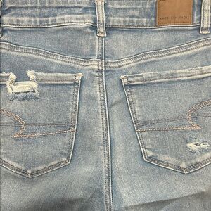 American Eagle Outfitters Light Blue Ripped Jeans